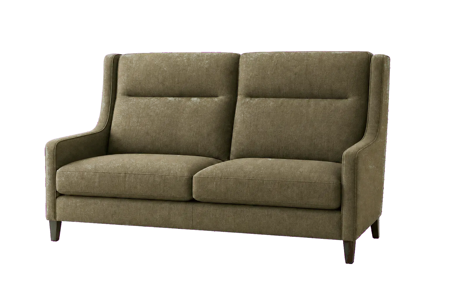 Editorial rendering representing high-back sofas